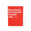 Bicycle HOPE Greeting Cards