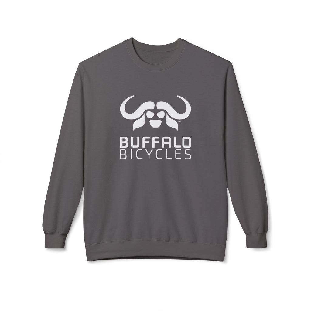 Buffalo Bicycles Mid-weight Soft-style Fleece Crewneck Sweatshirt