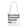 Bicycle Joy Tote