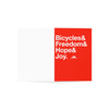 Bicycle HOPE Greeting Cards